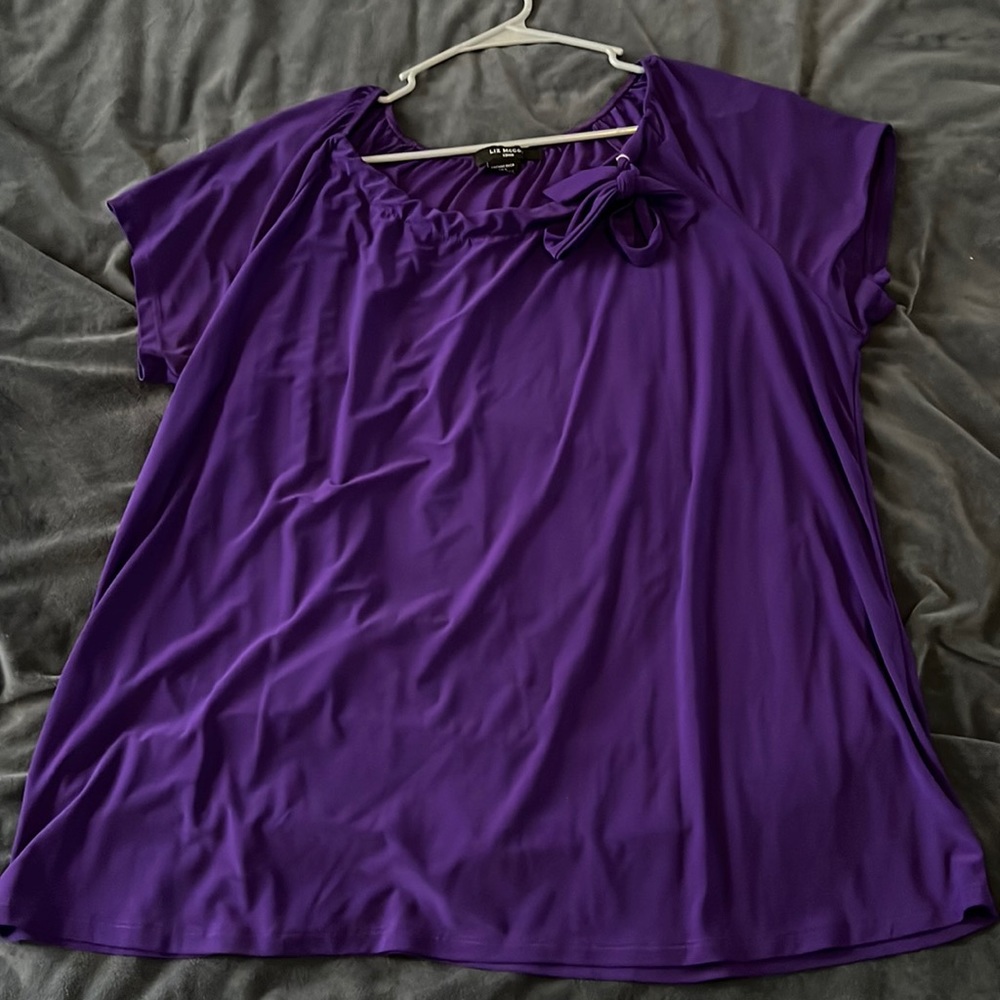 Purple Flowing Shirt